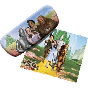 The Wizard of Oz 6" Eye Glass Case Hard  Cleaning Lens Cloth Dorothy New Gift